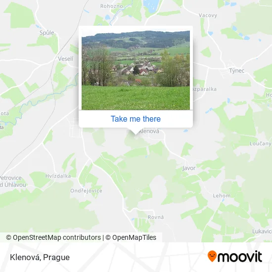 Карта Klenová