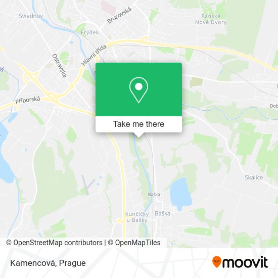 Карта Kamencová
