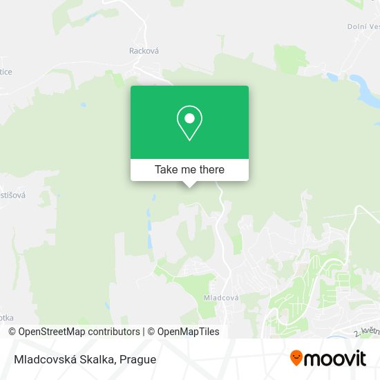 Mladcovská Skalka map