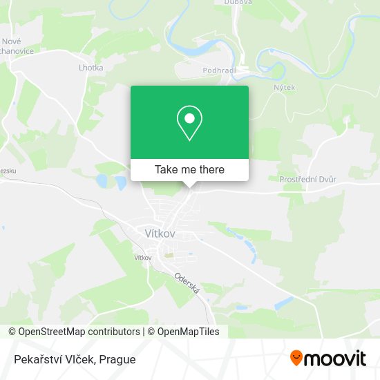 Pekařství Vlček map