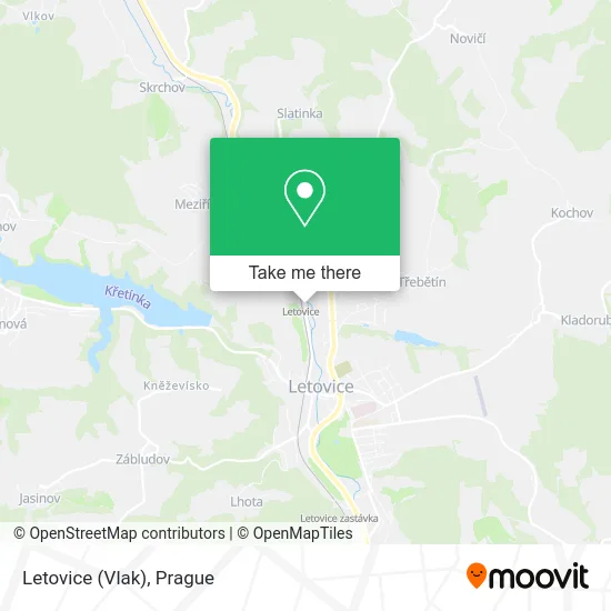 Карта Letovice (Vlak)