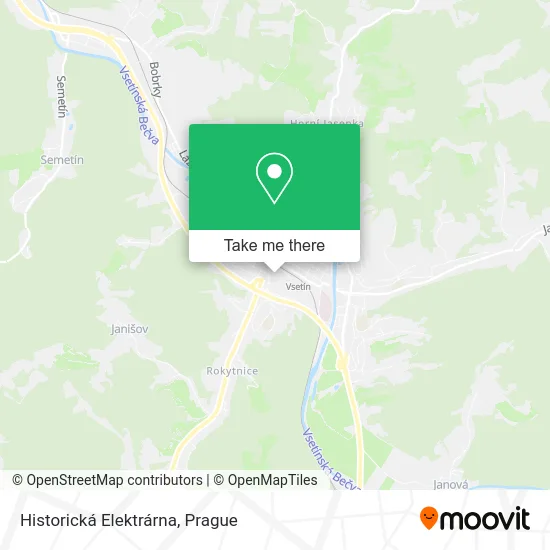 Карта Historická Elektrárna