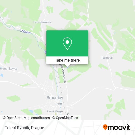 Telecí Rybník map