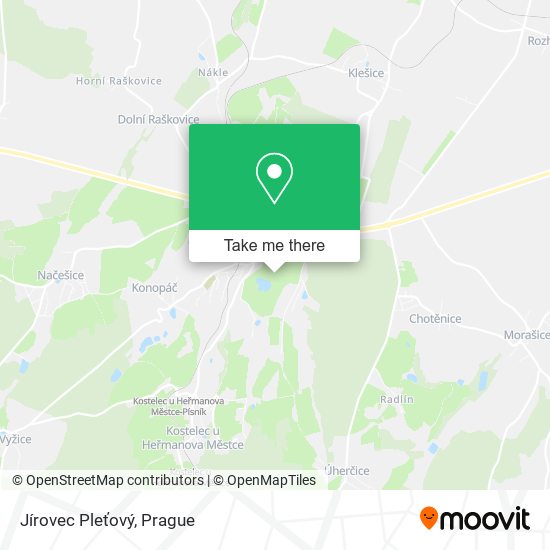 Jírovec Pleťový map