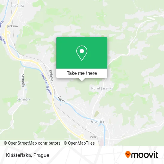 Карта Klášteřiska