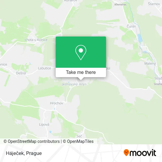 Карта Háječek