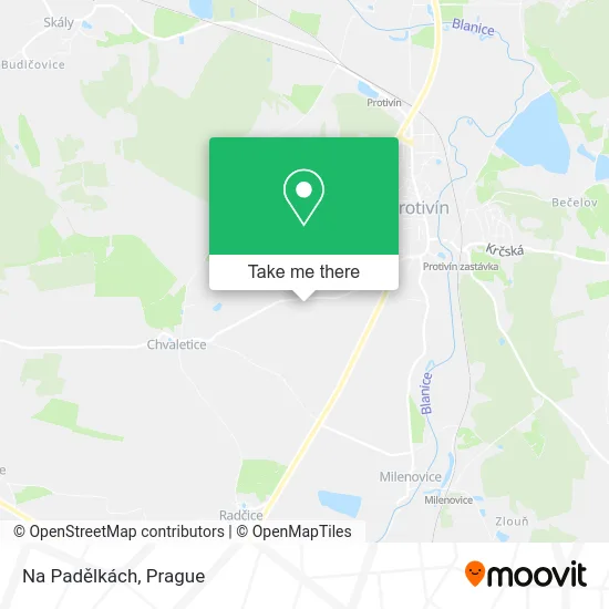 Карта Na Padělkách