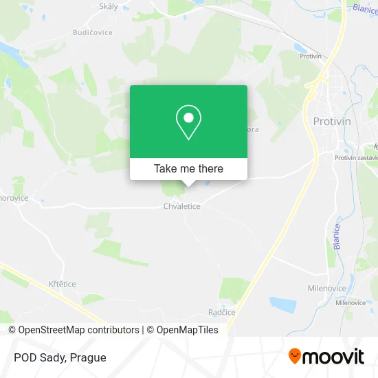 Карта POD Sady