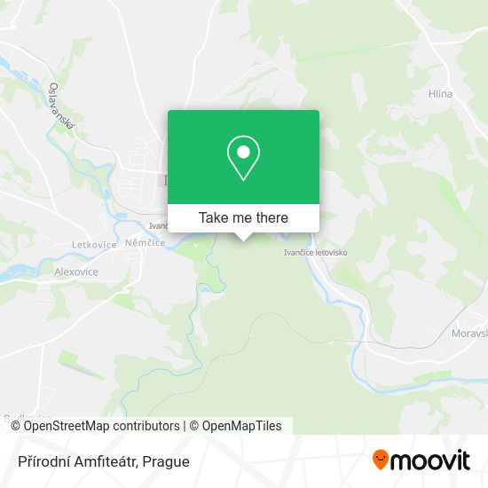 Přírodní Amfiteátr map