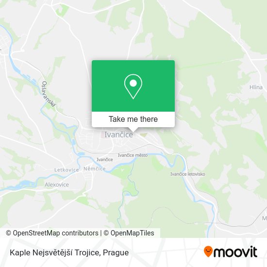 Kaple Nejsvětější Trojice map