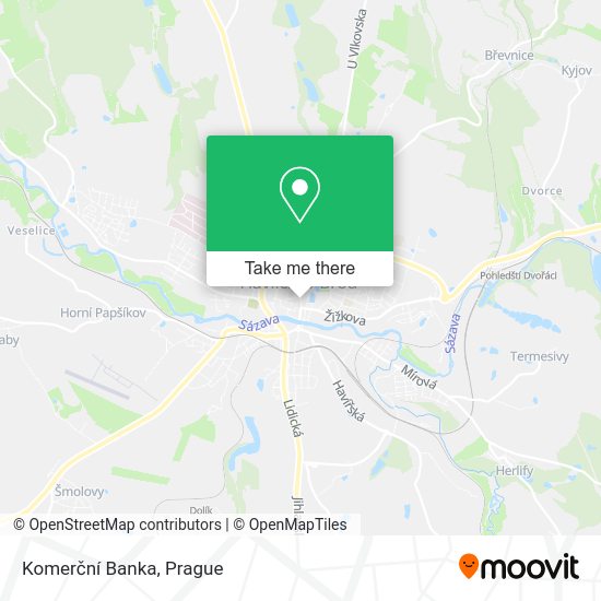 Komerční Banka map