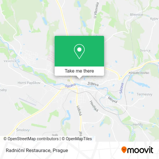 Карта Radniční Restaurace
