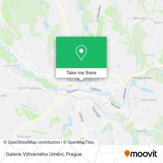 Galerie Výtvarného Umění map