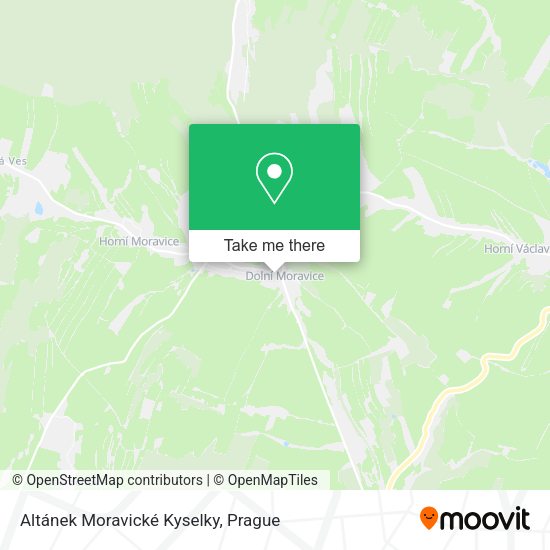 Карта Altánek Moravické Kyselky