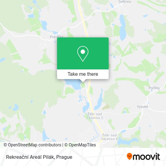 Rekreační Areál Pilák map