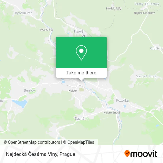 Карта Nejdecká Česárna Vlny