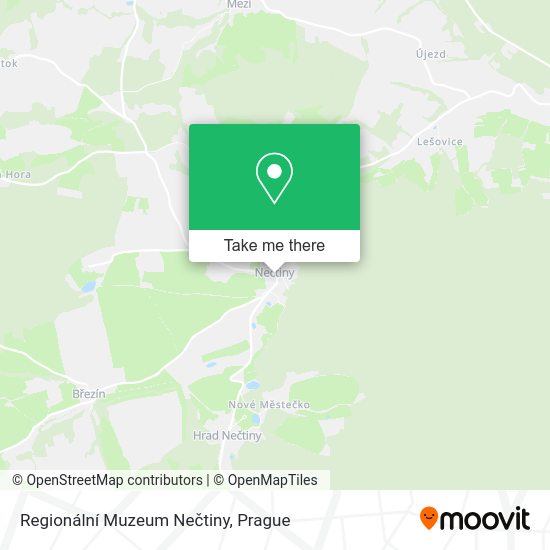 Карта Regionální Muzeum Nečtiny