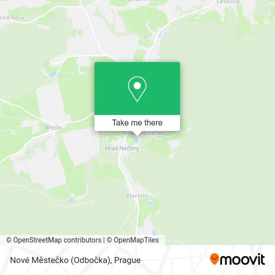 Карта Nové Městečko (Odbočka)