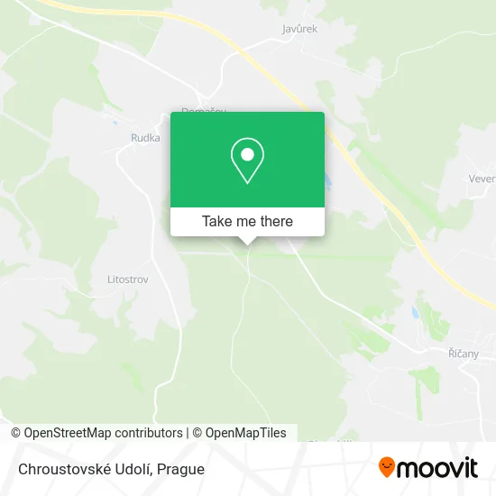 Карта Chroustovské Udolí