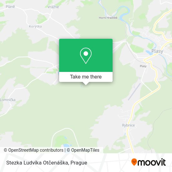 Stezka Ludvíka Otčenáška map