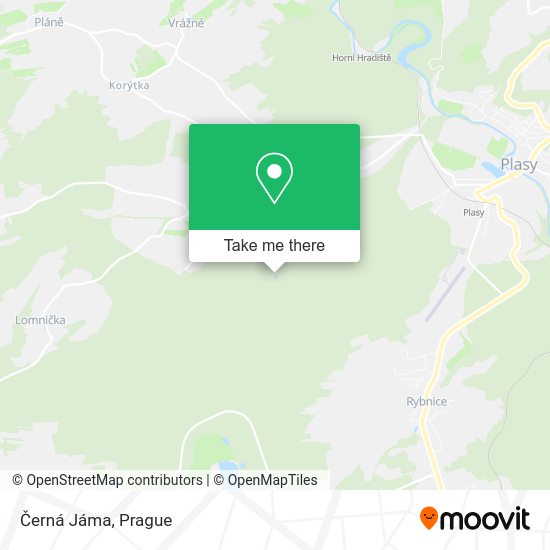 Карта Černá Jáma