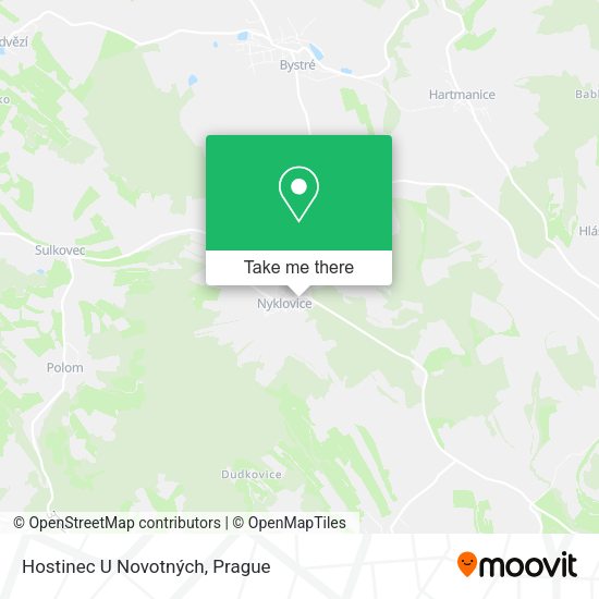 Карта Hostinec U Novotných