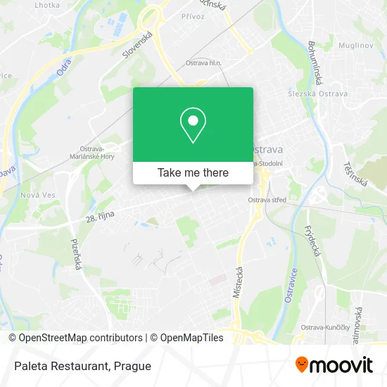 Карта Paleta Restaurant