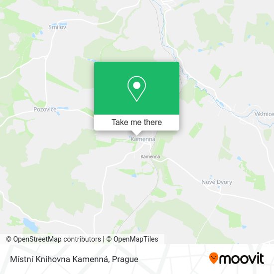 Místní Knihovna Kamenná map