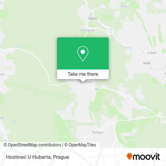 Карта Hostinec U Huberta