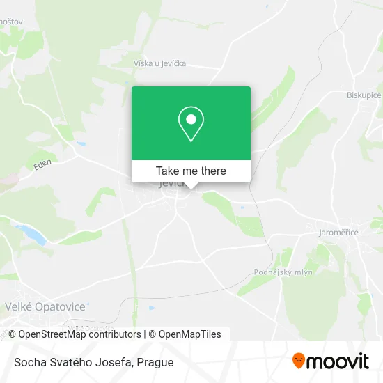 Карта Socha Svatého Josefa