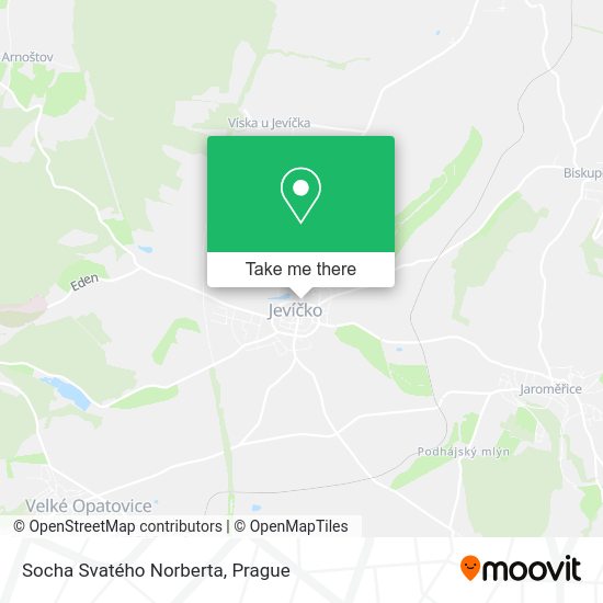 Socha Svatého Norberta map