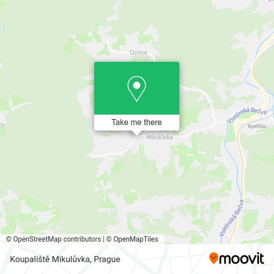 Koupaliště Mikulůvka map