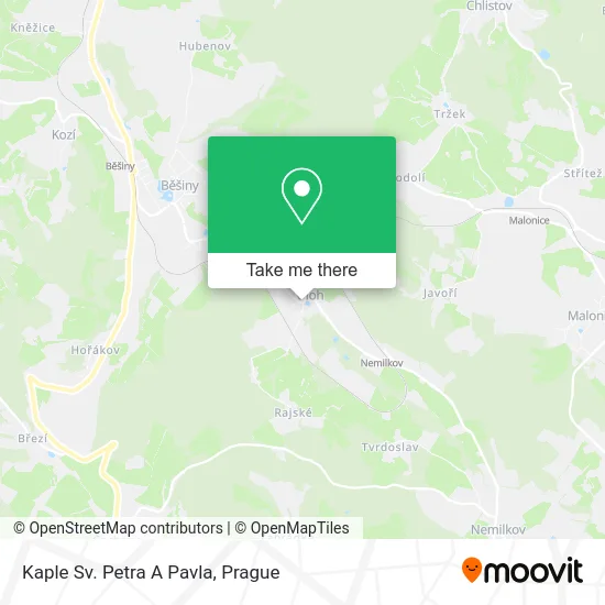 Карта Kaple Sv. Petra A Pavla