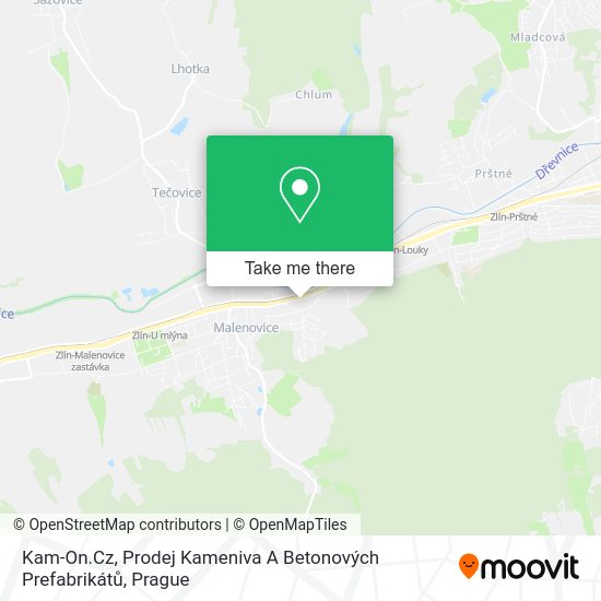Kam-On.Cz, Prodej Kameniva A Betonových Prefabrikátů map