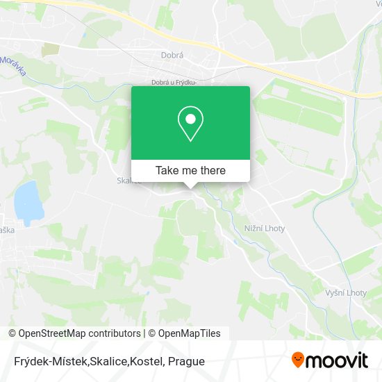 Frýdek-Místek,Skalice,Kostel map