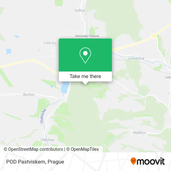 Карта POD Pastviskem