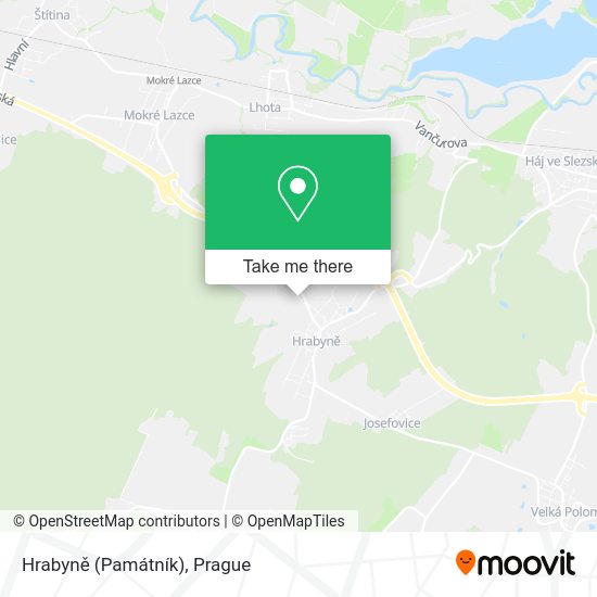 Hrabyně (Památník) map