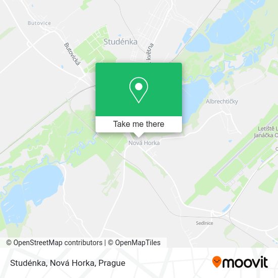 Studénka, Nová Horka map