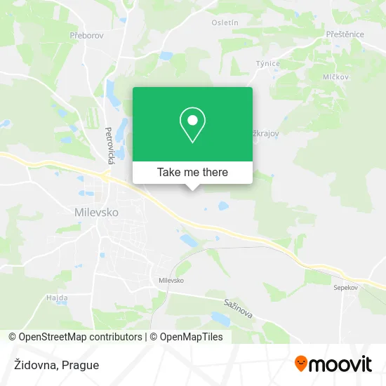 Карта Židovna