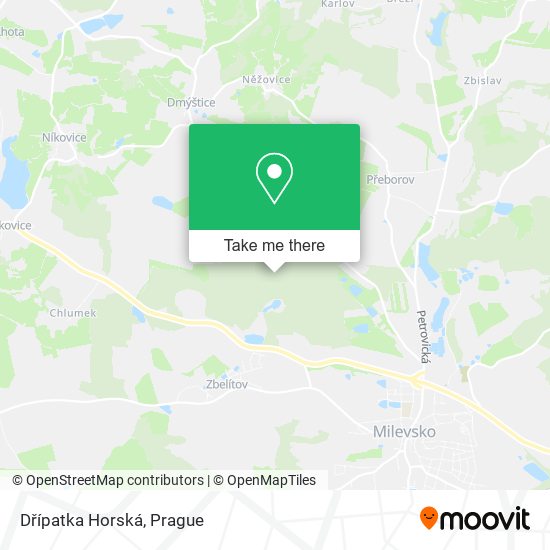 Dřípatka Horská map