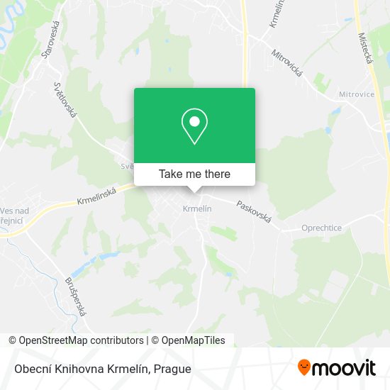 Obecní Knihovna Krmelín map