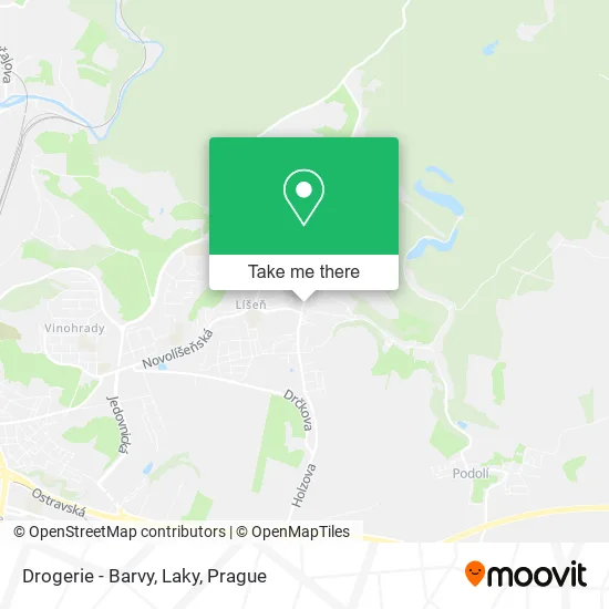 Карта Drogerie - Barvy, Laky