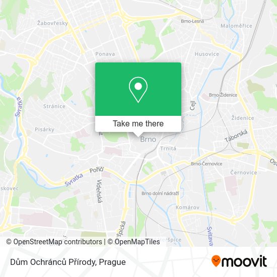 Dům Ochránců Přírody map