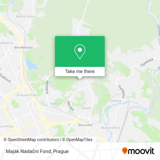 Maják Nadační Fond map