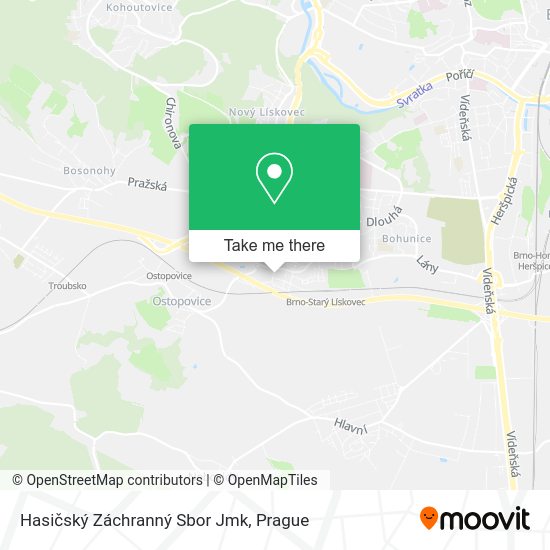Hasičský Záchranný Sbor Jmk map
