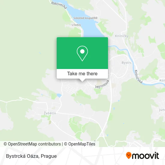 Карта Bystrcká Oáza