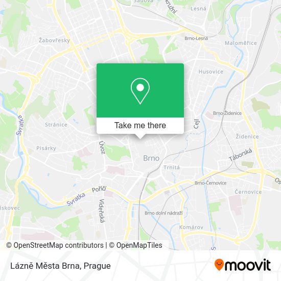 Lázně Města Brna map