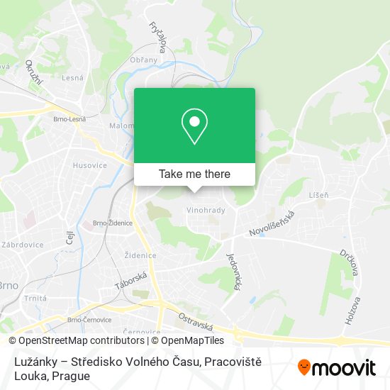Lužánky – Středisko Volného Času, Pracoviště Louka map
