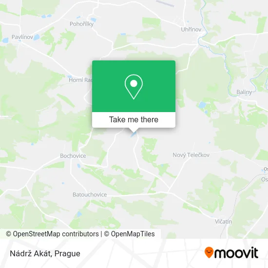 Карта Nádrž Akát