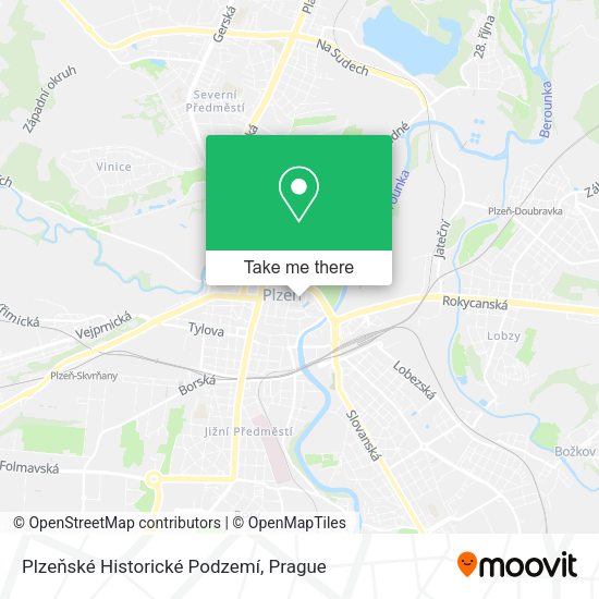 Plzeňské Historické Podzemí map